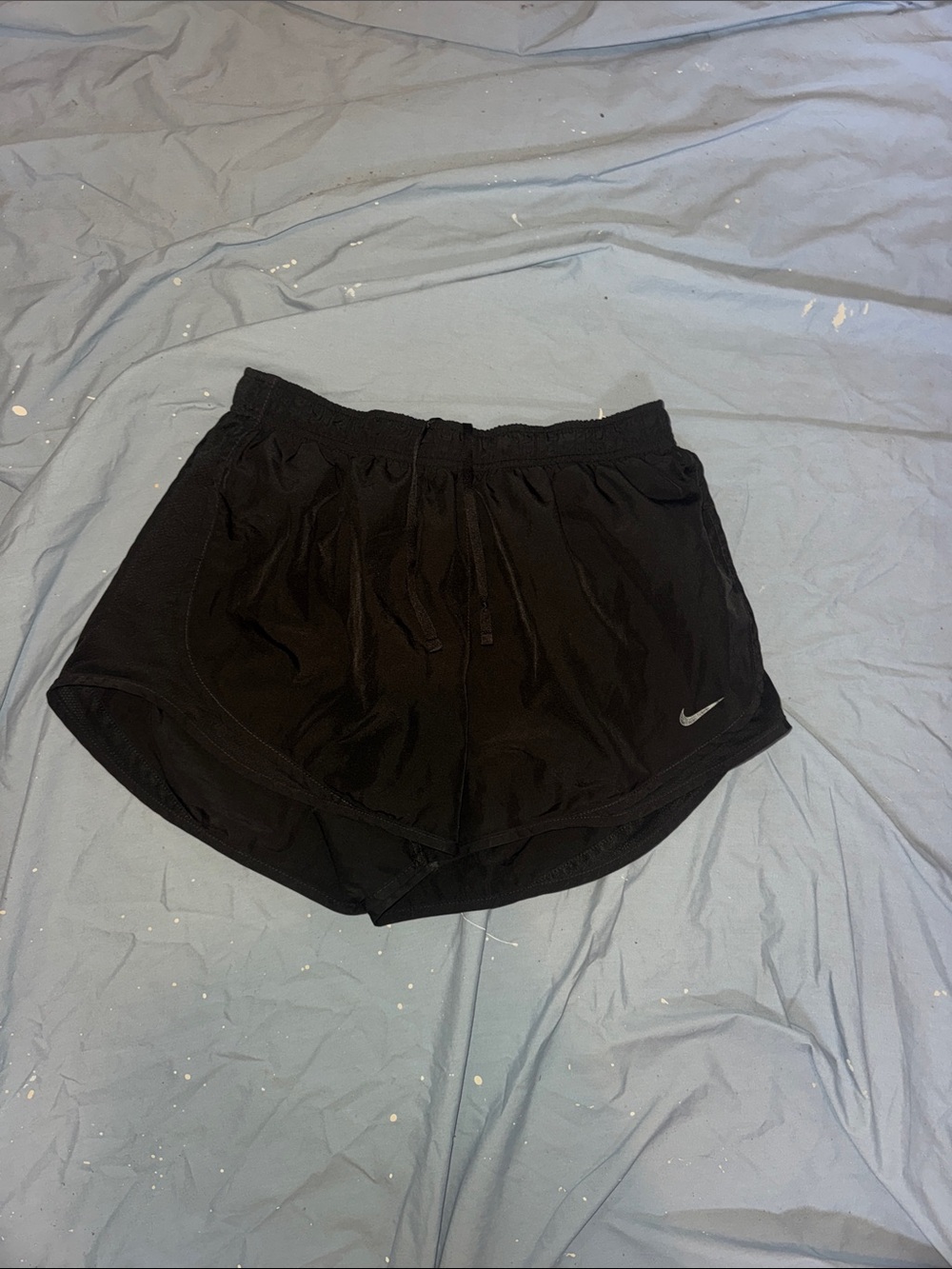 Nike Women's Black Athletic Running Shorts with Swoosh